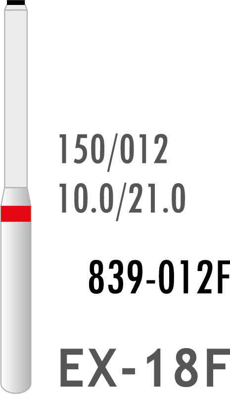 Plus Elmas Frez  Kırmızı Kuşak (Özel Frez)  10 Adet